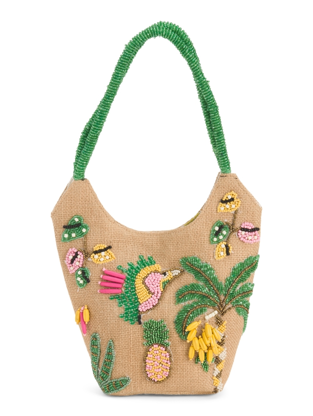 Viral Jute Beaded Handbag